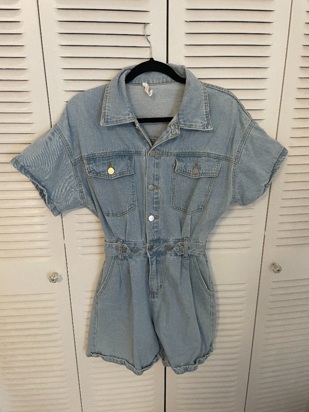 12th Tribe Hendrix Short Denim Romper - M/L - Picture 4 of 6
